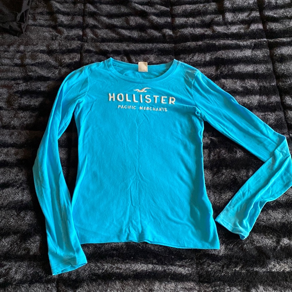 Turquoise Hollister Shirt